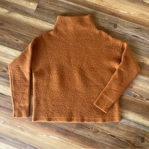 Madewell Mock Neck Long Sleeve Sweater Womens Size M Burnt Orange Rust